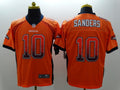 Men's Denver Broncos Emmanuel Sanders #10 Orange Game Jerseys