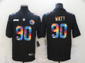 Men's Pittsburgh Steelers #90 T.J. Watt Black Game Player Jerseys