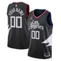 Men's LA Clippers Black 2022/23 Swingman Custom Jerseys - Statement Edition