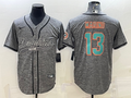 Men's Miami Dolphins Dan Marino #13 Gray Game Jerseys Joint Edition