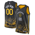 Men's Golden State Warriors Black 2022/23 Swingman Custom Jerseys - City Edition
