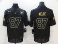 Men's Kansas City Chiefs #87 Travis Kelce Black Game Player Jerseys