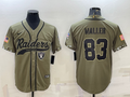 Men's Las Vegas Raiders Darren Waller #83 Olive 2022 Salute To Service Limited Jerseys Joint Edition