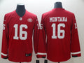 Men's San Francisco 49ers Joe Montana #16 Red Alternate Game Jerseys