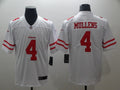 Men's San Francisco 49ers Nick Mullens #4 White Game Jerseys