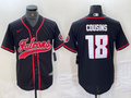 Men's Atlanta Falcons Kirk Cousins #18 Black Player Jerseys Joint Edition