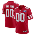 Men's San Francisco 49ers Joe Montana Mitchell & Ness Scarlet Legacy Replica Player Jerseys