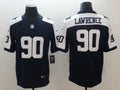 Men's Dallas Cowboys DeMarcus Lawrence #90 Navy Alternate Custom1 Game Jerseys