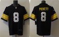 Men's Pittsburgh Steelers Kenny Pickett #8 Black Player Game Jerseys