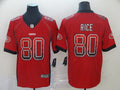 Men's San Francisco 49ers Jerry Rice #80 Red Authentic Game Jerseys