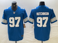 Men's Detroit Lions Aidan Hutchinson #97 Blue Vapor F.U.S.E. Limited Jerseys