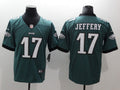 Men's Philadelphia Eagles Alshon Jeffery #17 Midnight Green Game Jerseys