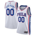 Men's Philadelphia 76ers White 2022/23 Swingman Custom Jerseys - Association Edition