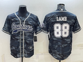 Men's Dallas Cowboys CeeDee Lamb #88 Grey Camouflage Game Jerseys Joint Edition