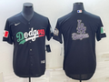 Men's Los Angeles Dodgers Black Replica Baseball Jerseys