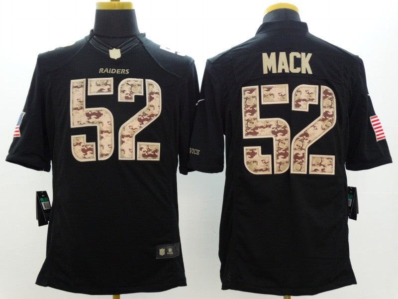 Men's Las Vegas Raiders Khalil Mack #52 Black Alternate Game Jerseys