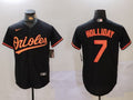 Men's Baltimore Orioles Jackson Holliday #7 Black Replica Player Jerseys