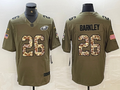 Men's Philadelphia Eagles Saquon Barkley #26 Olive Game Player Jerseys