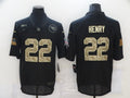 Men's Tennessee Titans Derrick Henry #22 Black Authentic Game Jerseys