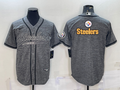 Men's Pittsburgh Steelers Gray Fashion Jerseys