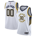 Men's Indiana Pacers White Swingman Custom Jerseys - Association Edition