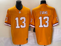 Men's Tampa Bay Buccaneers Mike Evans #13 Orange Throwback Game Jerseys