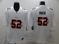 Men's Chicago Bears #52 Khalil Mack White Game Player Jerseys