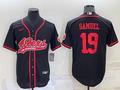 Men's San Francisco 49ers Deebo Samuel #19 Black Game Jerseys Joint Edition