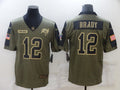 Men's Tampa Bay Buccaneers Tom Brady #12 Brown Game Player Jerseys