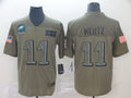 Men's Philadelphia Eagles Carson Wentz #11 Brown Team Game Jerseys