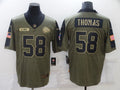 Men's Kansas City Chiefs Derrick Thomas #58 Brown Game Jerseys