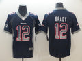 Men's New England Patriots Tom Brady #12 Navy Player Game Jerseys