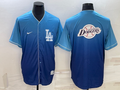 Men's Los Angeles Dodgers Blue Authentic Patch Jerseys