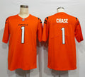 Men's Cincinnati Bengals Ja'Marr Chase #1 Orange Alternate Game Jerseys