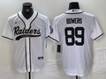 Men's Las Vegas Raiders Brock Bowers #89 White Game Jerseys