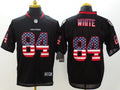 Men's Atlanta Falcons Roddy White #84 Black Game Jerseys