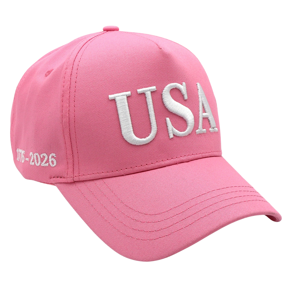 USA 250th Anniversary Hat (1776–2026) — U.S.A. Embroidered Semiquincentennial Cap