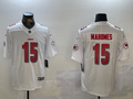 Men's Kansas City Chiefs Patrick Mahomes #15 White Team Game Jerseys