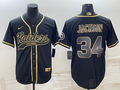 Men's Las Vegas Raiders Bo Jackson #34 Black Game Player Jerseys Joint Edition