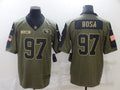 Men's San Francisco 49ers Nick Bosa #97 Brown Player Game Jerseys