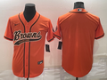 Men's Cleveland Browns Orange Blank Jerseys