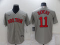 Men's Boston Red Sox Rafael Devers #11 Gray Replica Baseball Jerseys