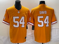Men's Tampa Bay Buccaneers Lavonte David #54 Orange Throwback Game Jerseys