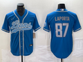 Men's Detroit Lions Sam LaPorta #87 Blue Player Jerseys Joint Edition