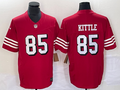 Men's San Francisco 49ers George Kittle #85 Red Vapor Limited Jerseys