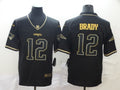 Men's New England Patriots #12 Tom Brady Black Game Player Jerseys