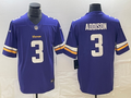 Men's Minnesota Vikings Jordan Addison #3 Purple 2023 NFL Draft First Round Pick Game Jerseys