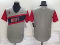Men's Los Angeles Angels Gray Replica Blank Jerseys