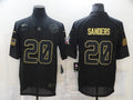 Men's Detroit Lions Barry Sanders #20 Black Jerseys