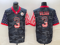 Men's Pittsburgh Steelers Russell Wilson #3 Grey Camouflage Player Jerseys